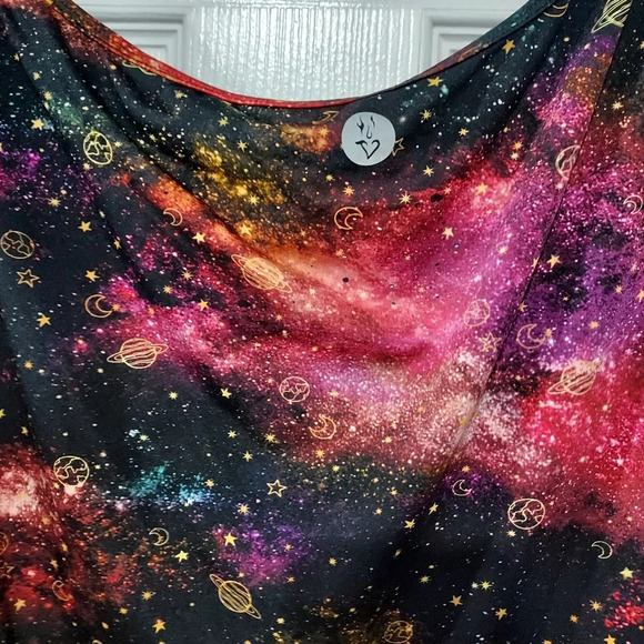 Torrid Cosmos Performance Jersey Off-Shoulder Short Sleeve Active Tee Size 3 - Picture 11 of 12